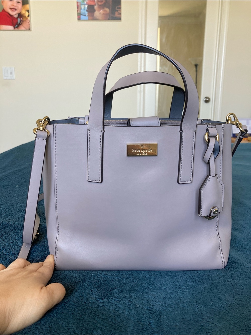 Kate Spade Putnam Drive mini Nelle tote in light purple leather